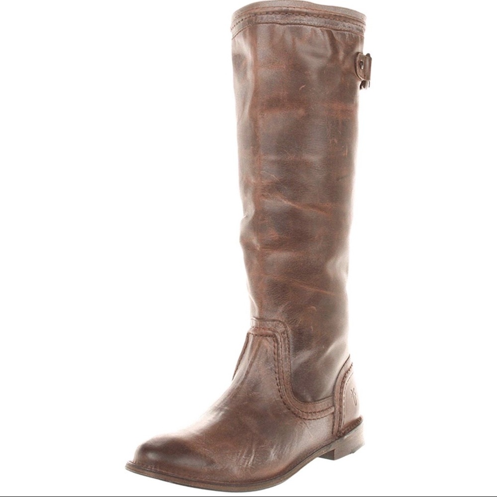Frye | Paige Trapunto Dark Brown Boots Size 9